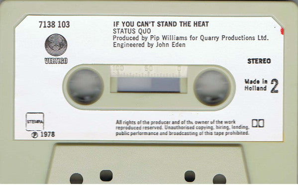 Status Quo : If You Can't Stand The Heat... (Cass, Album)