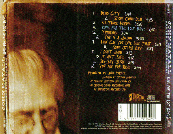 John Mayall & The Bluesbreakers : Blues For The Lost Days (CD, Album)