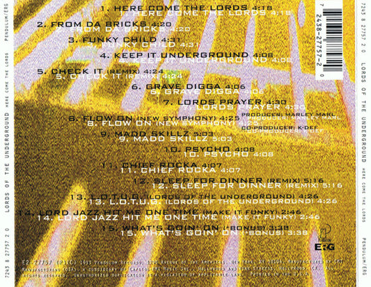 Lords Of The Underground : Here Come The Lords (CD, Album)