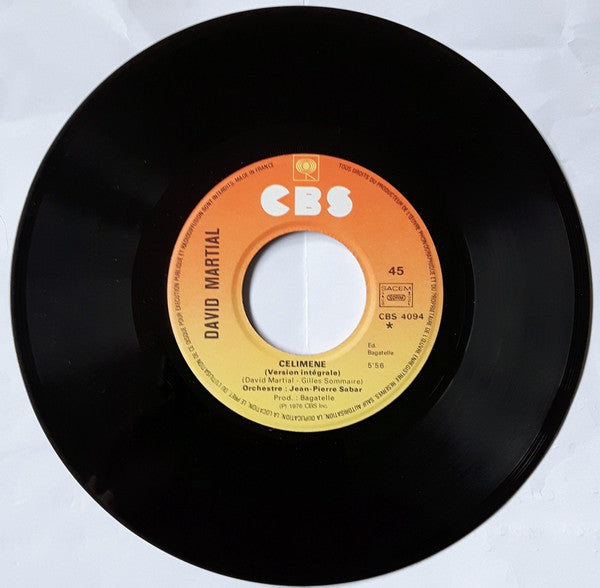 David Martial : Celimene (Version Intégrale) (7", Single, RE)