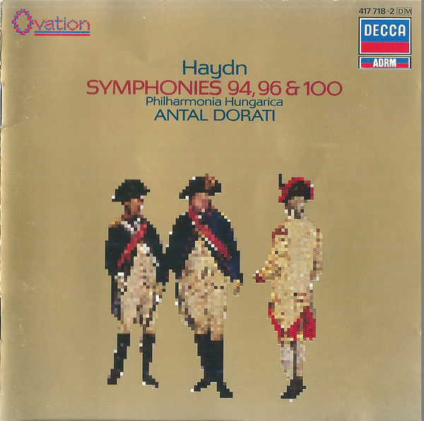 Haydn* - Philharmonia Hungarica, Antal Dorati : Symphonies 94, 96 & 100 (CD, Comp, RE, RM)