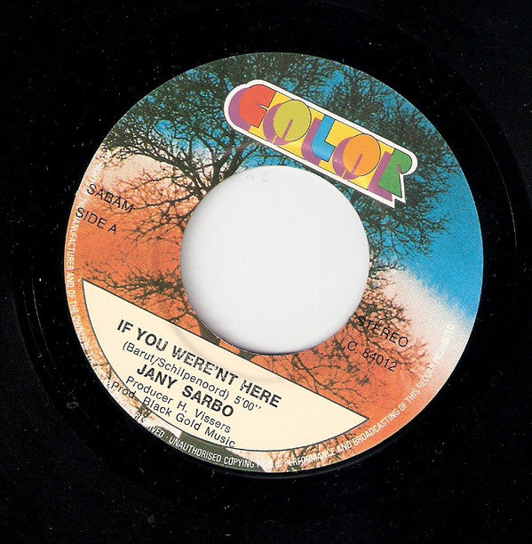 Jany Sabo : If You Wern't Here  (7", Single)