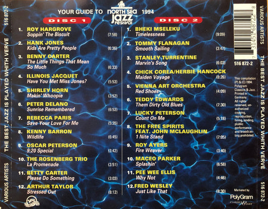 Various : The Best Jazz Is Played With Verve (Your Guide To North Sea Jazz Festival 1994) (2xCD, Comp)