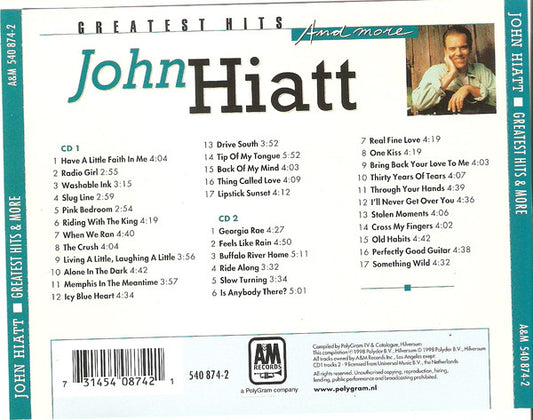 John Hiatt : Greatest Hits And More (2xCD, Comp)