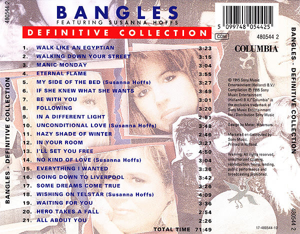 Bangles Featuring Susanna Hoffs : Definitive Collection (CD, Comp)