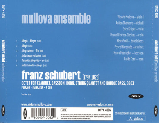 Franz Schubert • The Mullova Ensemble : Octet (CD, Album)