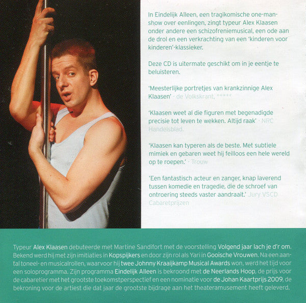 Alex Klaasen : Eindelijk Alleen (CD, Album)