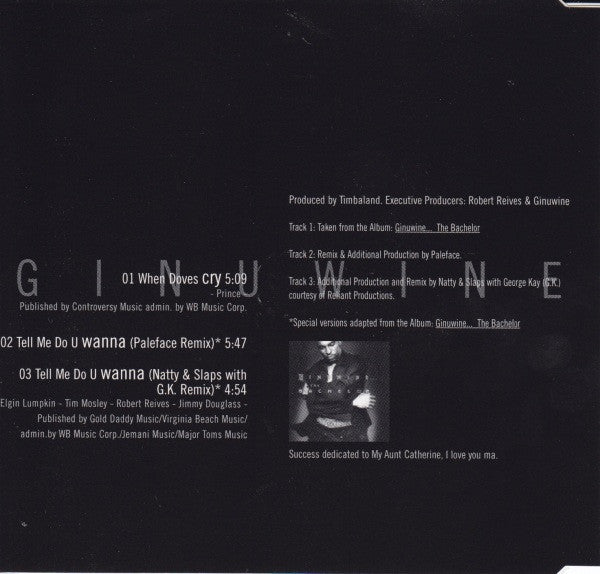 Ginuwine : When Doves Cry (CD, Maxi)