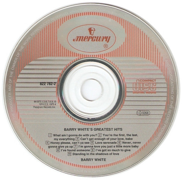 Barry White : Barry White's Greatest Hits (CD, Comp)