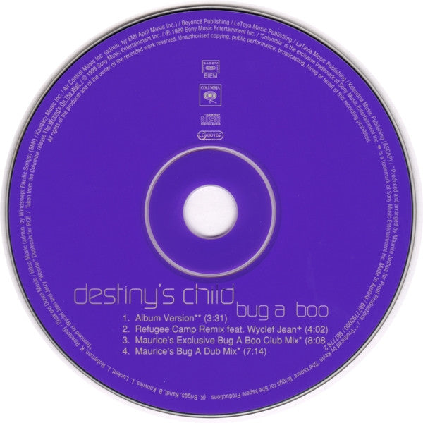 Destiny's Child : Bug A Boo (CD, Maxi)