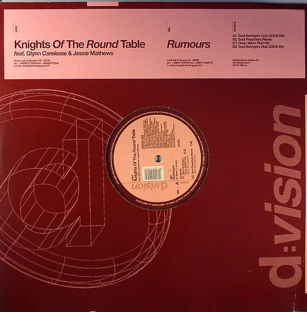 Knights Of The Round Tables Feat. Glynn Carelesse & Jessie Matthews : Rumors (12", Maxi)