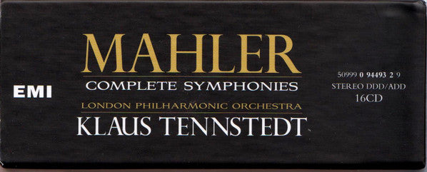 Gustav Mahler / London Philharmonic Orchestra, Klaus Tennstedt : Complete Symphonies (Box, Comp + 16xCD, RE)
