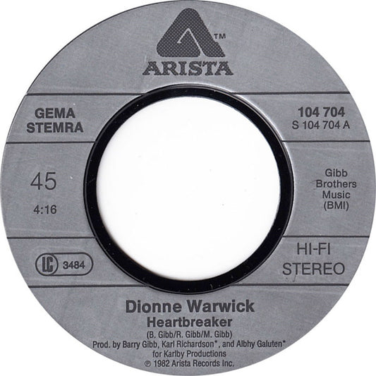Dionne Warwick : Heartbreaker (7", Single)
