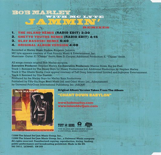Bob Marley With MC Lyte : Jammin' (Remixes) (CD, Single)