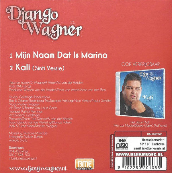 Django Wagner : Mijn Naam Dat Is Marina (CD, Single)