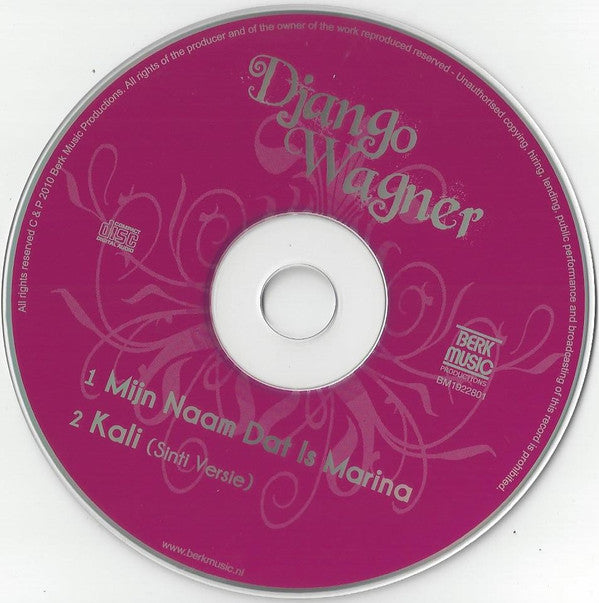 Django Wagner : Mijn Naam Dat Is Marina (CD, Single)