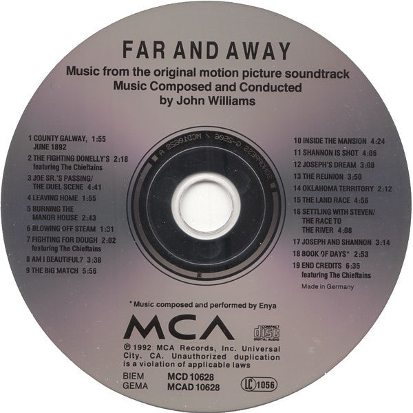 John Williams (4) : Far And Away (Music Taken From The Original Motion Picture Soundtrack) (CD, Album)