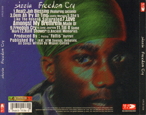 Sizzla : Freedom Cry (CD, Album)