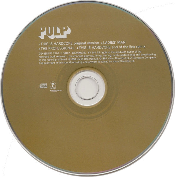 Pulp : This Is Hardcore (CD, Single)