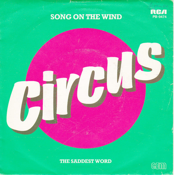 Circus (42) : Song On The Wind (7", Single, Promo)