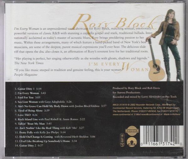 Rory Block : I'm Every Woman (CD, Album)