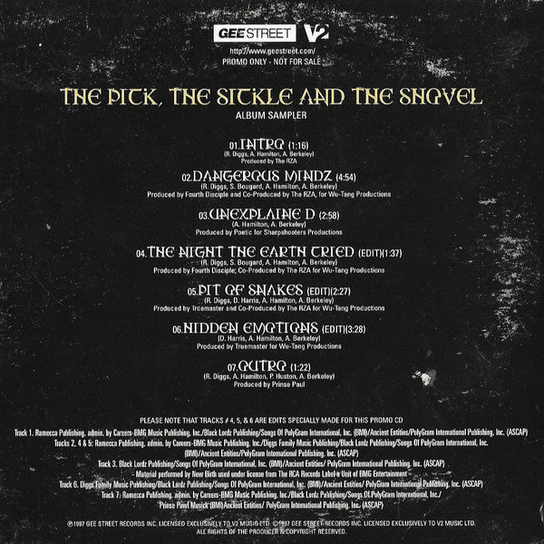 Gravediggaz : The Pick, The Sickle And The Shovel (CD, Smplr)