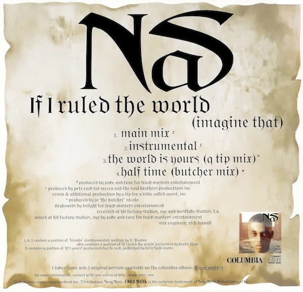 Nas : If I Ruled The World (CD, Single)