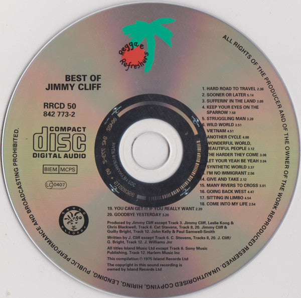 Jimmy Cliff : The Best Of Jimmy Cliff (CD, Comp, RE)