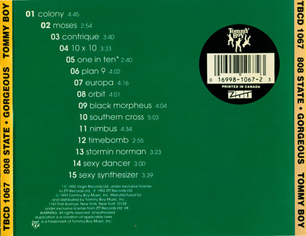808 State : Gorgeous (CD, Album)