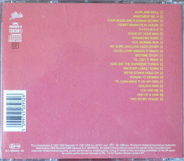 Tammy Wynette : Anniversary: Twenty Years Of Hits - The First Lady Of Country Music (CD, Comp)