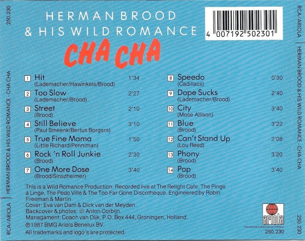 Herman Brood & His Wild Romance : Cha Cha (CD, Album, RE)