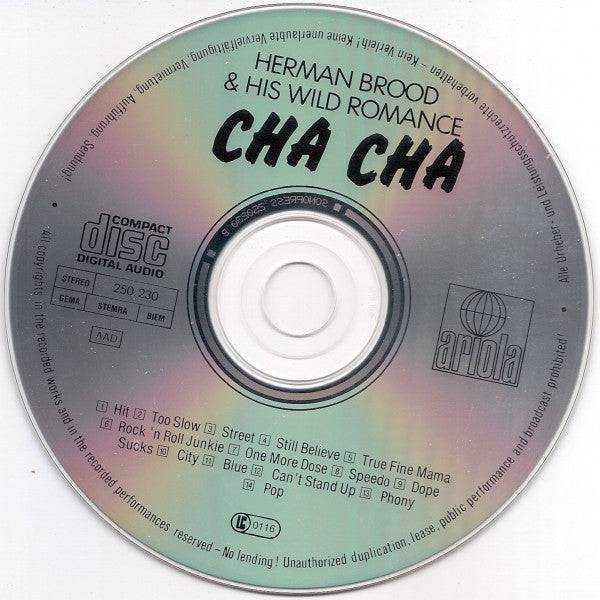 Herman Brood & His Wild Romance : Cha Cha (CD, Album, RE)