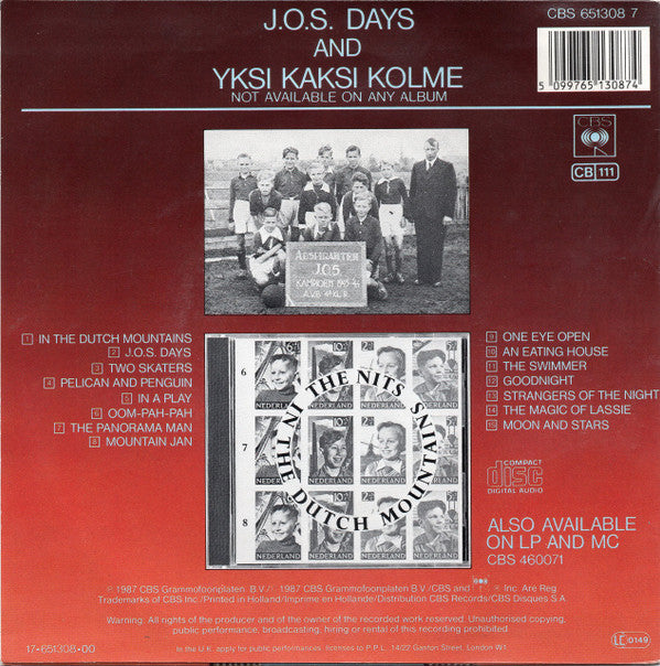 The Nits : J.O.S. Days (7", Single)