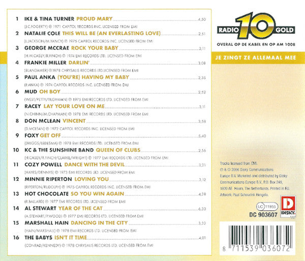 Various : Best Of Radio 10 Gold - 70's (CD, Comp)
