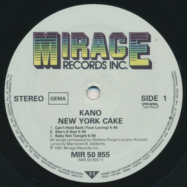 Kano : New York Cake (LP, Album)