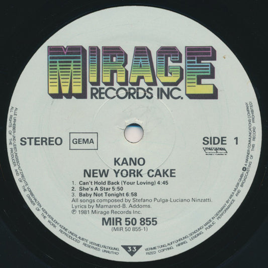 Kano : New York Cake (LP, Album)