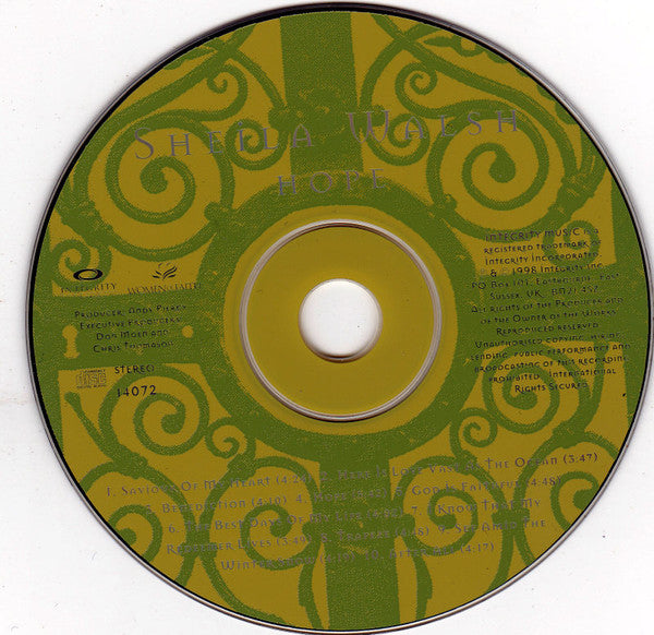 Sheila Walsh : Hope (CD, Album)