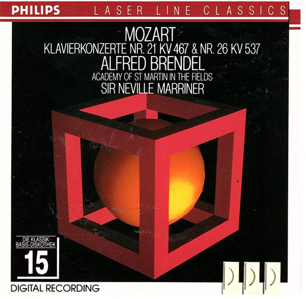 Wolfgang Amadeus Mozart • Alfred Brendel • The Academy Of St. Martin-in-the-Fields, Sir Neville Marriner : Klavierkonzerte Nr.21 KV 467 & Nr.26 KV 537 (CD, Comp)