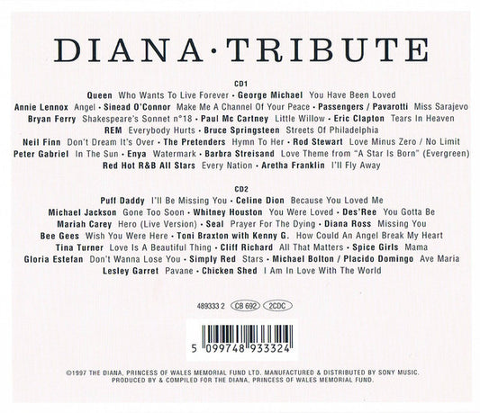 Various : Diana (Princess Of Wales) Tribute (2xCD, Album, Comp, RP)