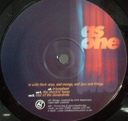 As One : In With Their Arps, And Moogs, And Jazz And Things (12")
