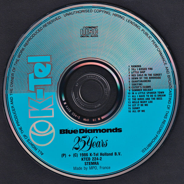 The Blue Diamonds : 25 Years (CD, Album)