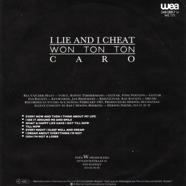 Won Ton Ton : I Lie And I Cheat (7", Single)