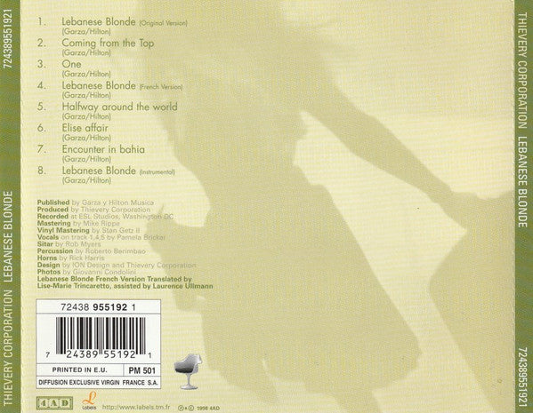 Thievery Corporation : Lebanese Blonde (CD, Maxi)