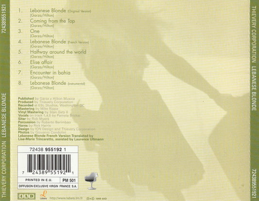 Thievery Corporation : Lebanese Blonde (CD, Maxi)