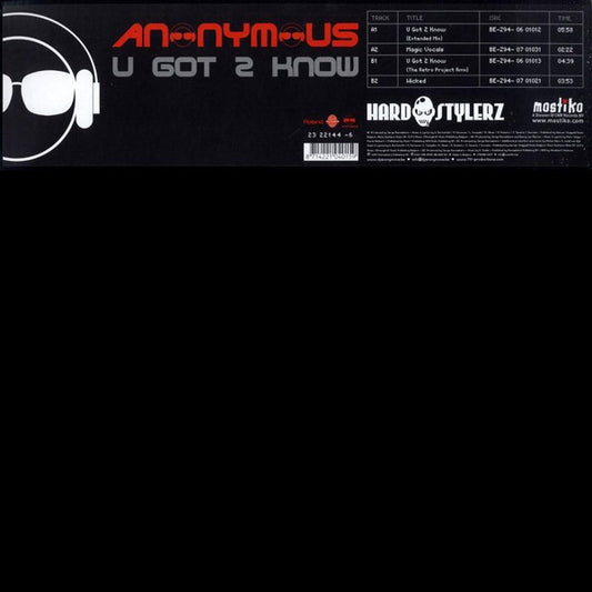 Anonymous (2) : U Got 2 Know (12")
