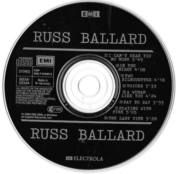 Russ Ballard : Russ Ballard (CD, Album, RE)