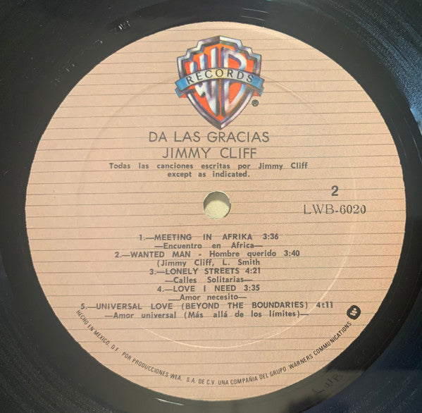 Jimmy Cliff : Give Thankx (LP, Album)