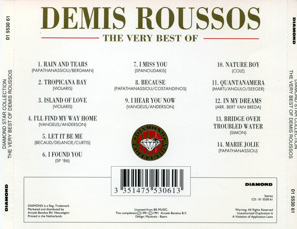 Demis Roussos : The Very Best Of (CD, Comp)