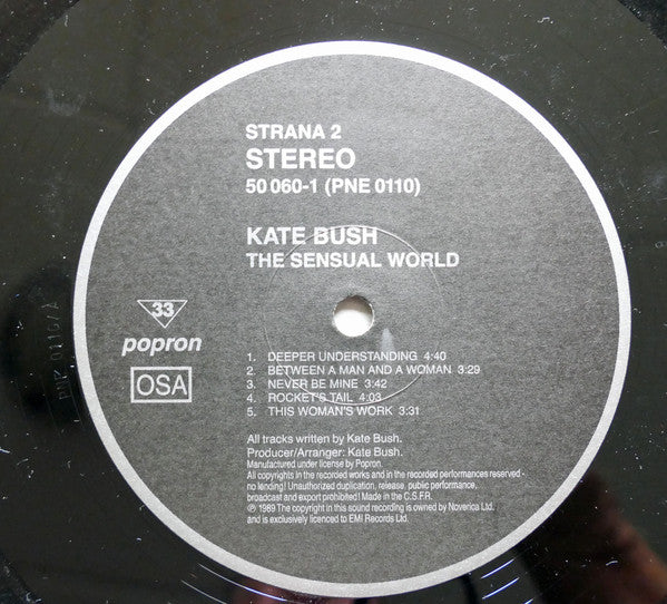 Kate Bush : The Sensual World (LP, Album)