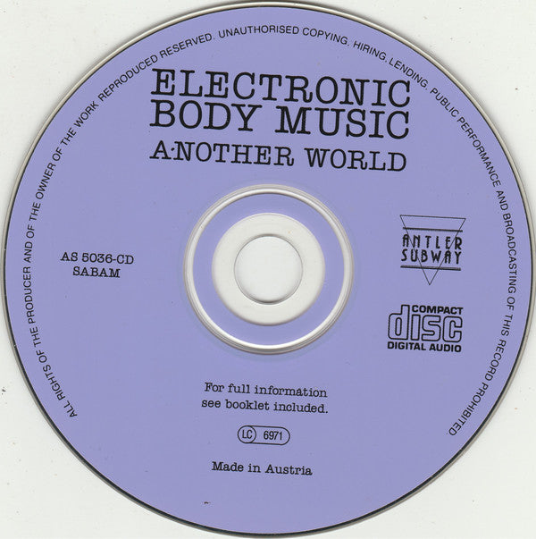 Various : Another World - Electronic Body Music (CD, Comp)